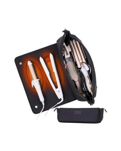 BAREFOOT CARIBOU Hair Tools Travel Bag and Heat Resistant Mat for Flat Irons_Travel_Travel Must-Haves