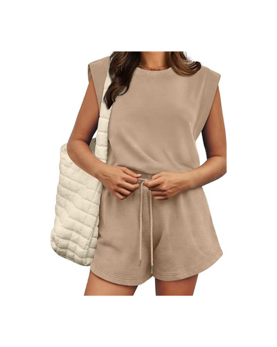 OFEEFAN Rompers for Women Summer Cap Sleeve_2026 Summer Wardrobe