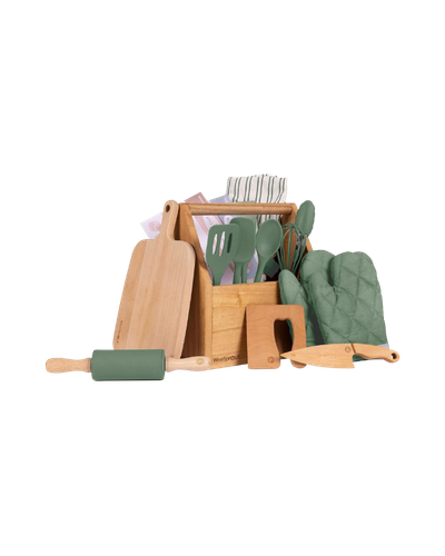 WeeSprout Little Chef Kids Cooking & Baking Set_Toddler Playroom