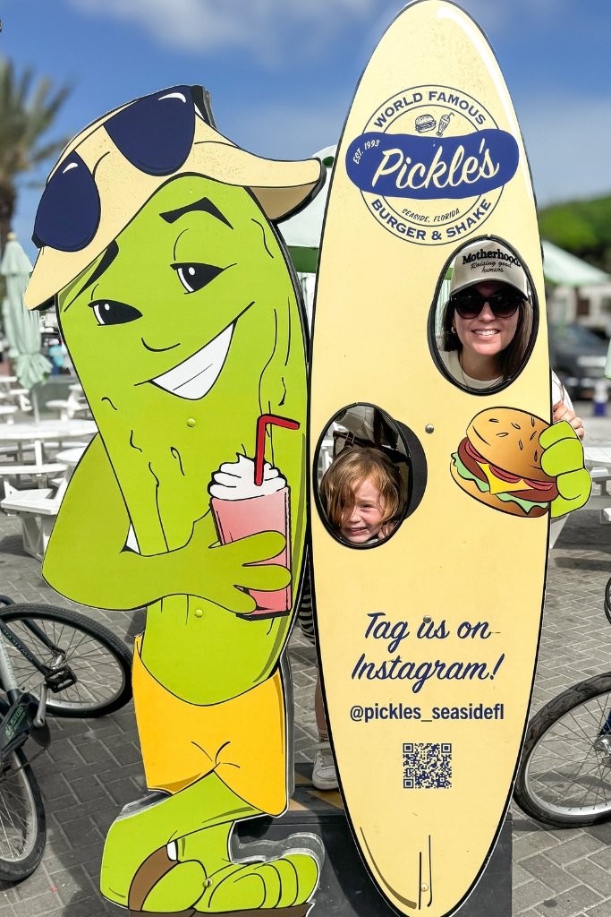 Hollis and Hannah at Pickles in Seaside_Our 30A Florida Trip 2026
