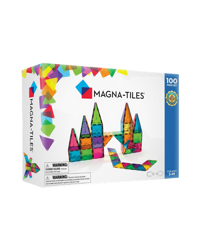 MAGNA-TILES Classic 100-Piece Magnetic Construction Set