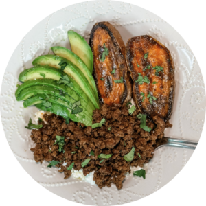 Crispy Sweet Potato Beef Bowl with Cottage Cheese (Viral TikTok Recipe)_Recipe Image