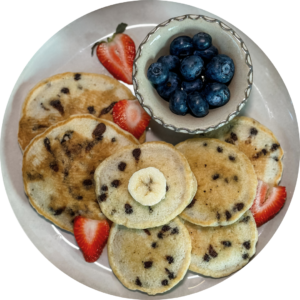 Super Moist Banana Chocolate Chip Pancakes_Recipe Image