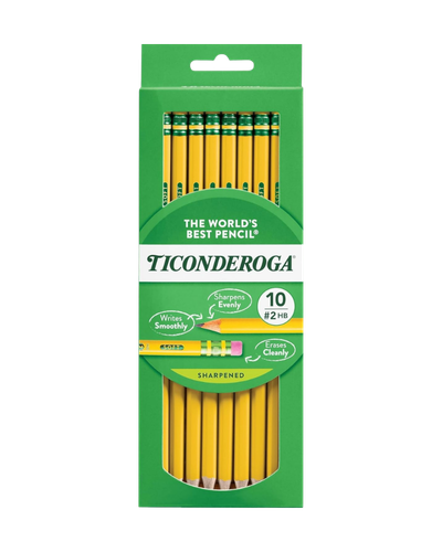 Ticonderoga Wood-Cased Pencils, Pre-Sharpened 10-count_A Simple Back-to-School Reset