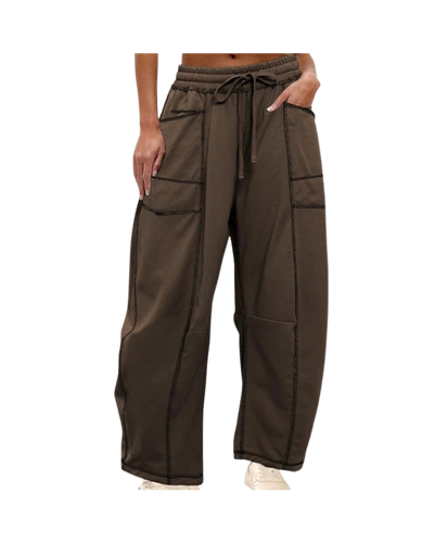 Athlisan Womens Baggy Barrel Pants