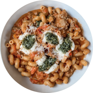 Spicy Tomato Vodka Pasta with Italian Sausage_Recipe Image