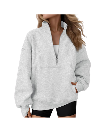 AUTOMET Women’s Quarter-Zip Oversized Sweatshirt